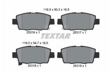 Sada brzdových platničiek kotúčovej brzdy TEXTAR 2531601