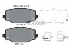 Sada brzdových platničiek kotúčovej brzdy TEXTAR 2537601