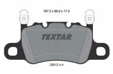 Sada brzdových platničiek kotúčovej brzdy TEXTAR 2551205