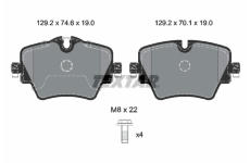 Sada brzdových destiček, kotoučová brzda TEXTAR 2561705