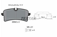 Sada brzdových platničiek kotúčovej brzdy TEXTAR 2564203