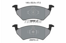 Sada brzdových destiček, kotoučová brzda TEXTAR 2566901