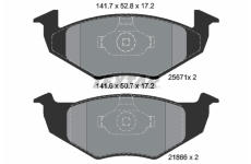 Sada brzdových destiček, kotoučová brzda TEXTAR 2567101