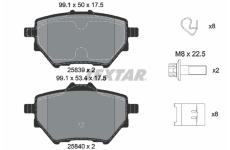 Sada brzdových destiček, kotoučová brzda TEXTAR 2583901