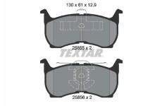 Sada brzdových destiček, kotoučová brzda TEXTAR 2585501