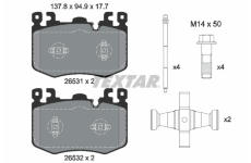 Sada brzdových destiček, kotoučová brzda TEXTAR 2653101