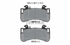 Sada brzdových destiček, kotoučová brzda TEXTAR 2654901