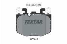 Sada brzdových destiček, kotoučová brzda TEXTAR 2677601