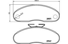 Sada brzdových destiček, kotoučová brzda TEXTAR 2907101
