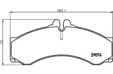 Sada brzdových destiček, kotoučová brzda TEXTAR 2907604