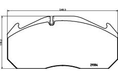Sada brzdových destiček, kotoučová brzda TEXTAR 2908402