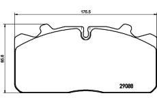 Sada brzdových destiček, kotoučová brzda TEXTAR 2908807