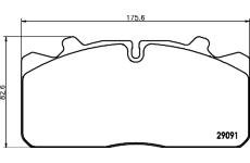 Sada brzdových destiček, kotoučová brzda TEXTAR 2909104