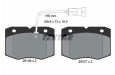 Sada brzdových destiček, kotoučová brzda TEXTAR 2913901