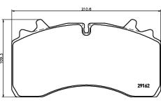 Sada brzdových destiček, kotoučová brzda TEXTAR 2916201