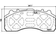 Sada brzdových destiček, kotoučová brzda TEXTAR 2920101