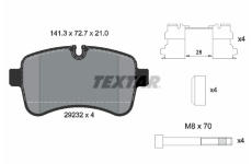 Sada brzdových platničiek kotúčovej brzdy TEXTAR 2923201