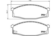 Sada brzdových destiček, kotoučová brzda TEXTAR 2926101