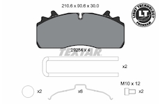 Sada brzdových destiček, kotoučová brzda TEXTAR 2928401