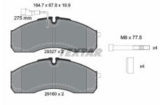 Sada brzdových platničiek kotúčovej brzdy TEXTAR 2932701