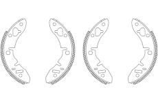 Sada brzdových čelistí TEXTAR 83005600