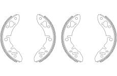 Sada brzdových čelistí TEXTAR 83005701