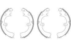 Sada brzdových čelistí TEXTAR 83032501