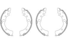 Sada brzdových čelistí TEXTAR 83034700