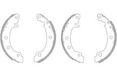 Sada brzdových čelistí TEXTAR 83037907