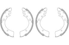 Sada brzdových čelistí TEXTAR 83039601