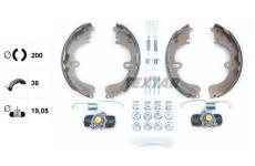 Sada brzdových čelistí TEXTAR 83043100