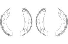 Sada brzdových čelistí TEXTAR 83043700