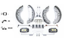 Sada brzdových čelistí TEXTAR 83043701