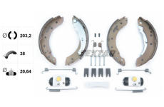 Sada brzdových čelistí TEXTAR 83048007