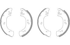 Sada brzdových čelistí TEXTAR 83048601