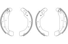 Sada brzdových čelistí TEXTAR 83049002