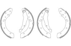 Sada brzdových čelistí TEXTAR 83053400