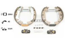 Sada brzdových čelistí TEXTAR 84000100