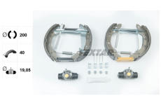 Sada brzdových čelistí TEXTAR 84018301