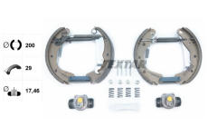 Sada brzdových čelistí TEXTAR 84033002