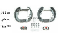 Sada brzdových čelistí TEXTAR 84033101