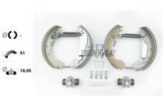 Sada brzdových čelistí TEXTAR 84033200