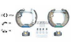 Sada brzdových čelistí TEXTAR 84033301