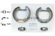 Sada brzdových čelistí TEXTAR 84037902