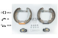 Sada brzdových čelistí TEXTAR 84037903