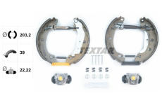 Sada brzdových čelistí TEXTAR 84037904