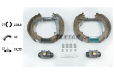 Sada brzdových čelistí TEXTAR 84041200