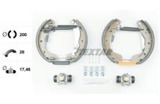 Sada brzdových čelistí TEXTAR 84044800