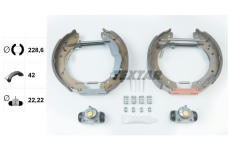 Sada brzdových čelistí TEXTAR 84050001