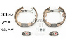 Sada brzdových čelistí TEXTAR 84052500